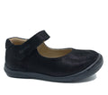 Black baby girl classic shoe with a strap