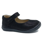 Black baby girl classic shoe with a strap