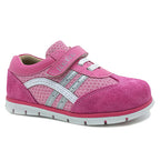 TenTen Velvet Pink Girls Leather Sneaker - TenTen Canada