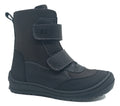 Bottes d'hiver en cuir noir pour garçons