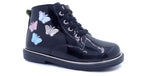 TenTen Girls Shiny Leather Ankle Boot