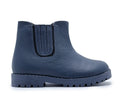 TenTen Bottines Chelsea en cuir avec fermeture éclair pour garçons