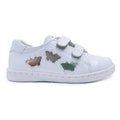White children's sneaker with butterfly