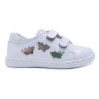 White children's sneaker with butterfly