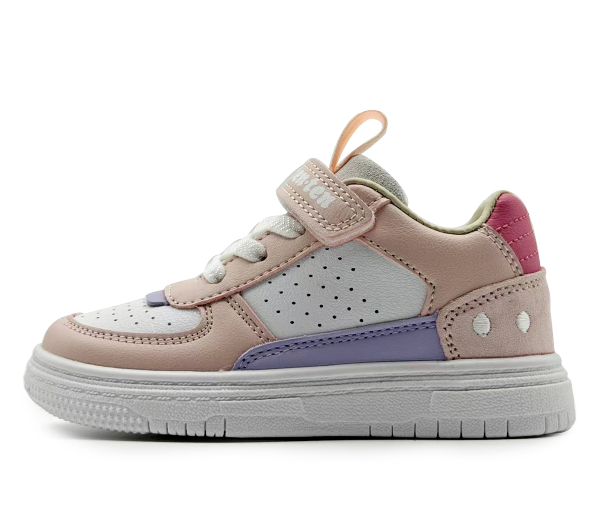 Children's sneaker with pink, purple