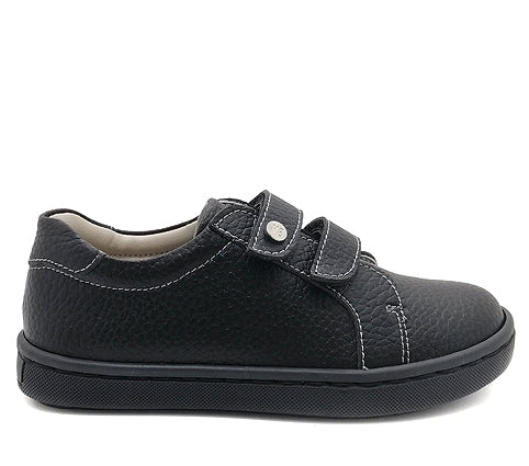 Chaussures classiques en cuir à double velcro pour garçons