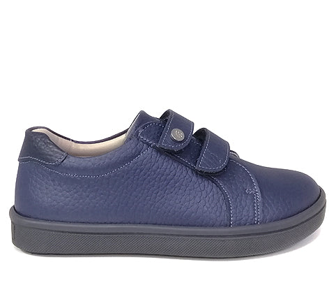 Chaussures classiques en cuir à double velcro pour garçons