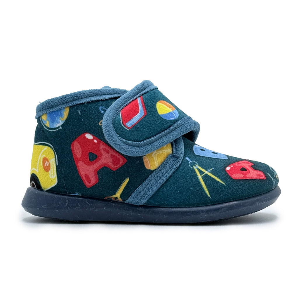 Chaussons douillets à scratch pour enfants