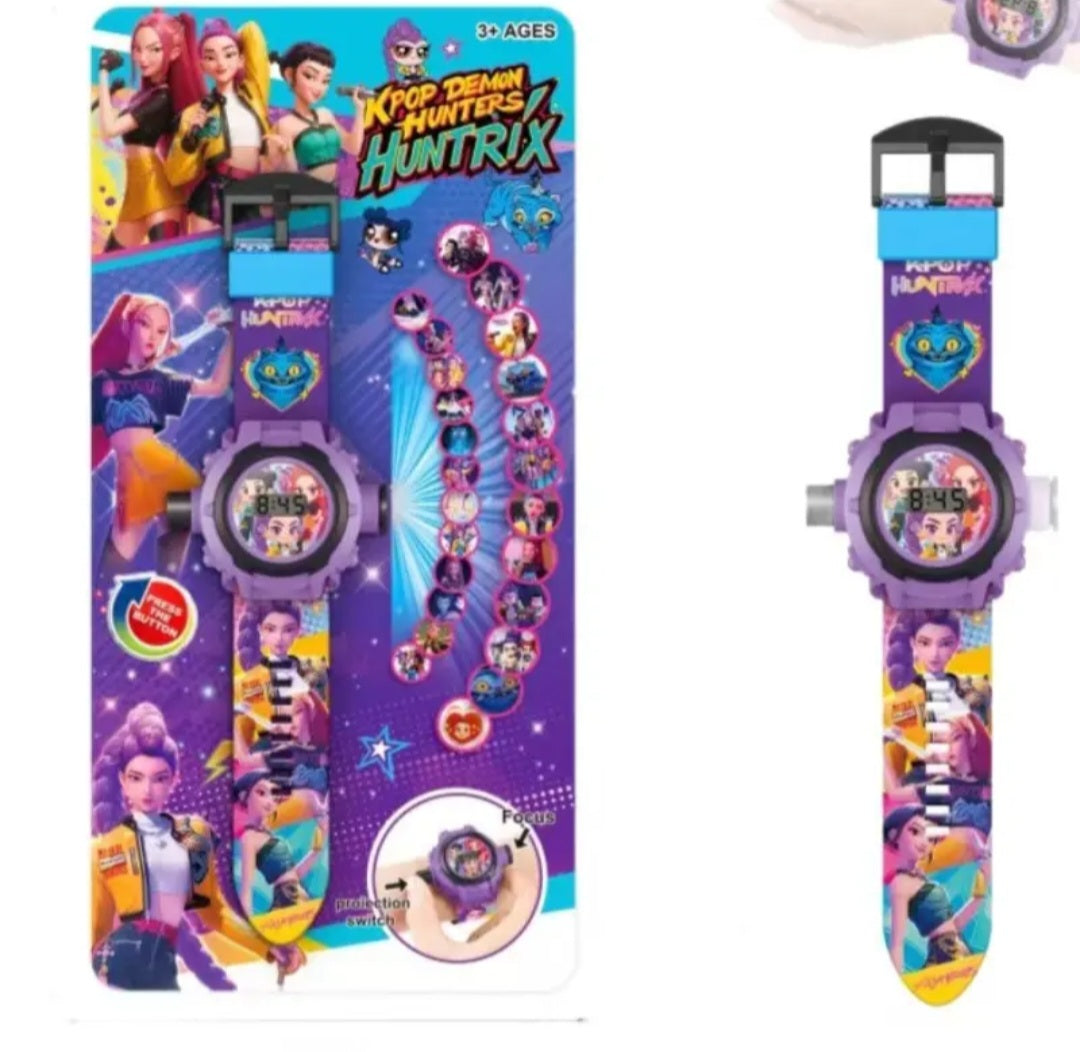 Watch with wall projector
