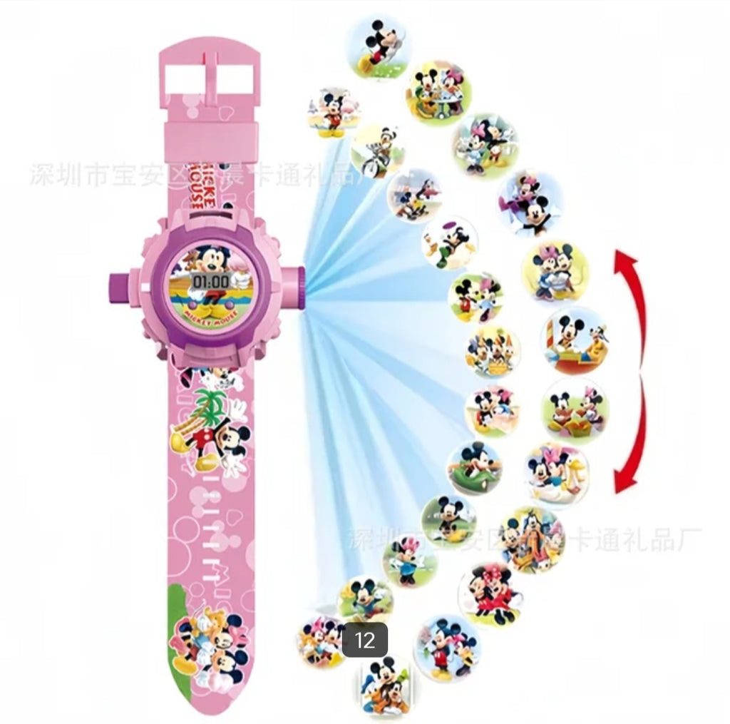Watch with wall projector