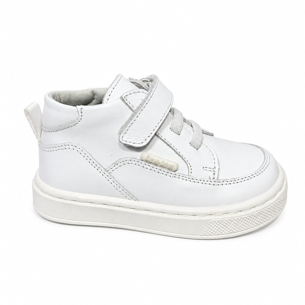 White toddler ankle boots