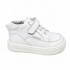 White toddler ankle boots
