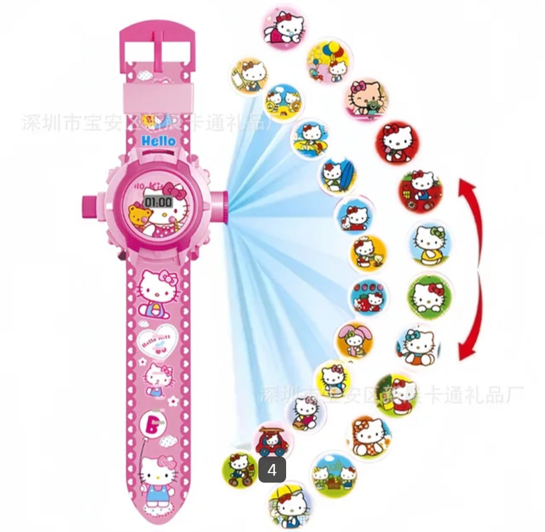 Watch with wall projector