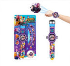 Watch with wall projector