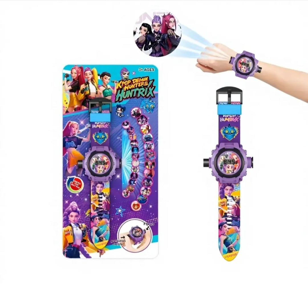 Watch with wall projector