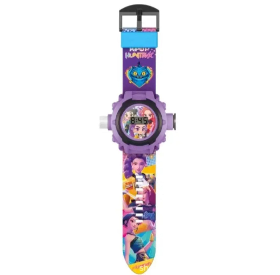 Watch with wall projector
