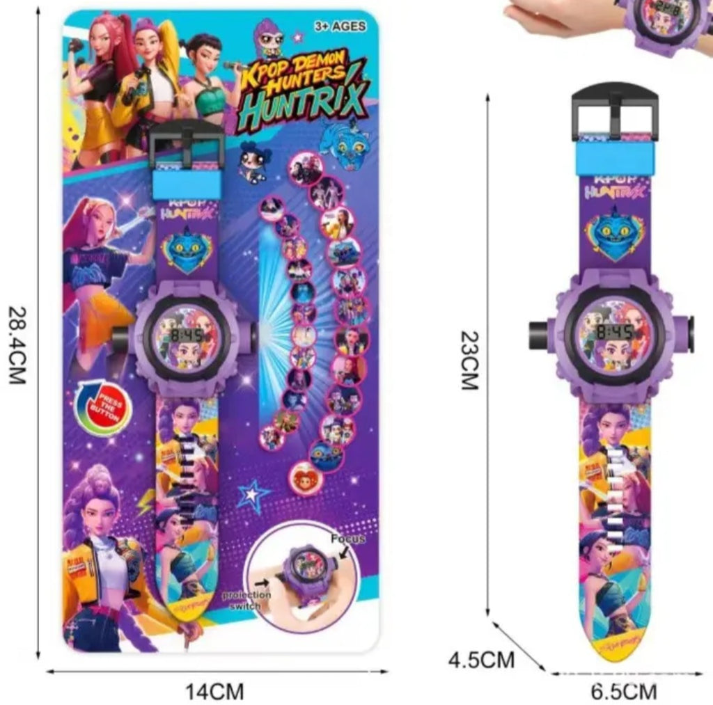 Watch with wall projector