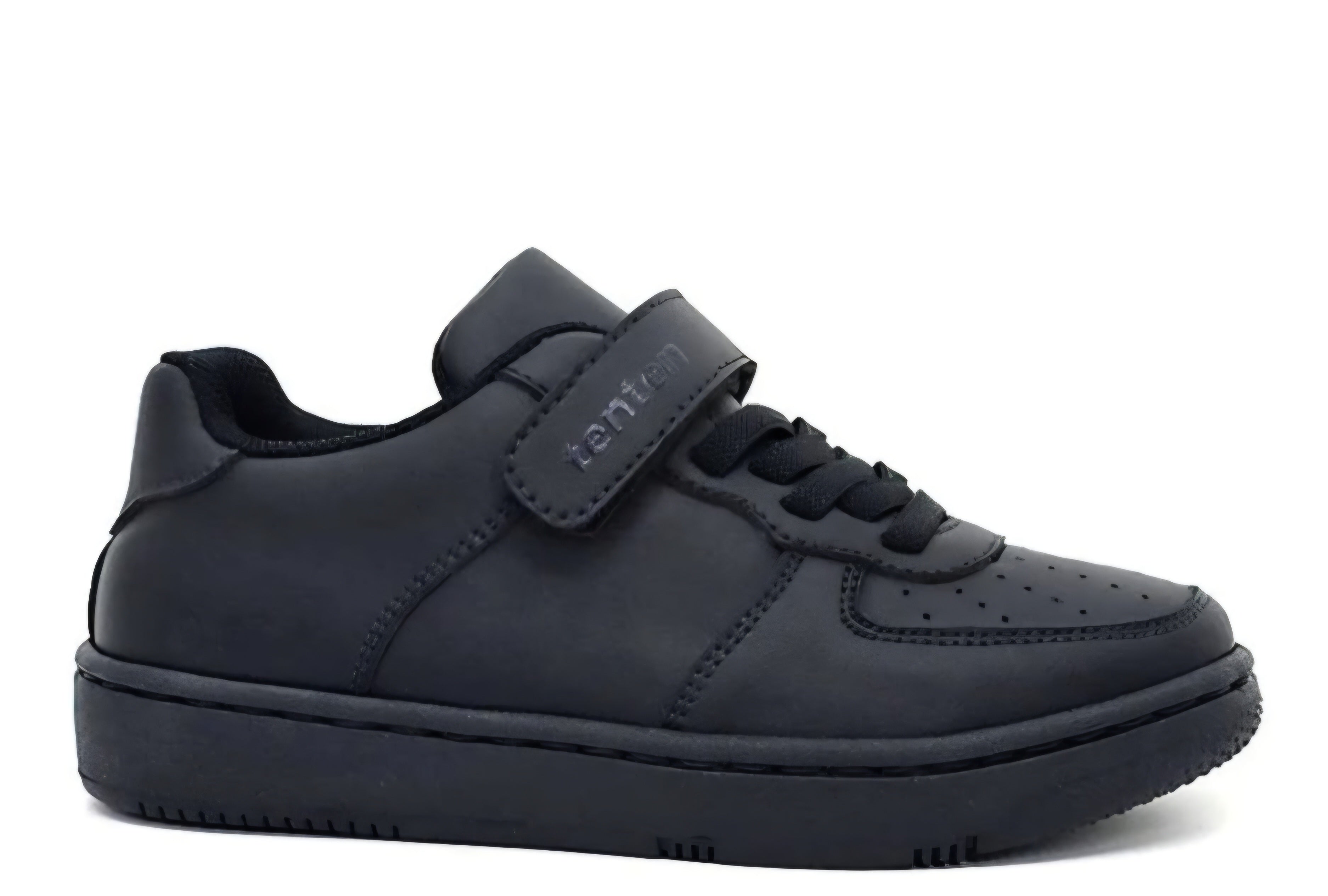 Ten-Ten Kids Black School Sneakers