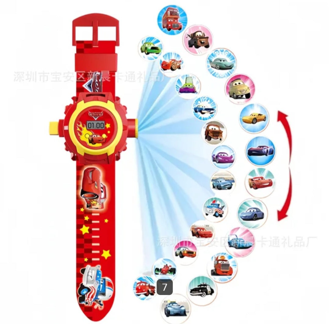 Watch with wall projector