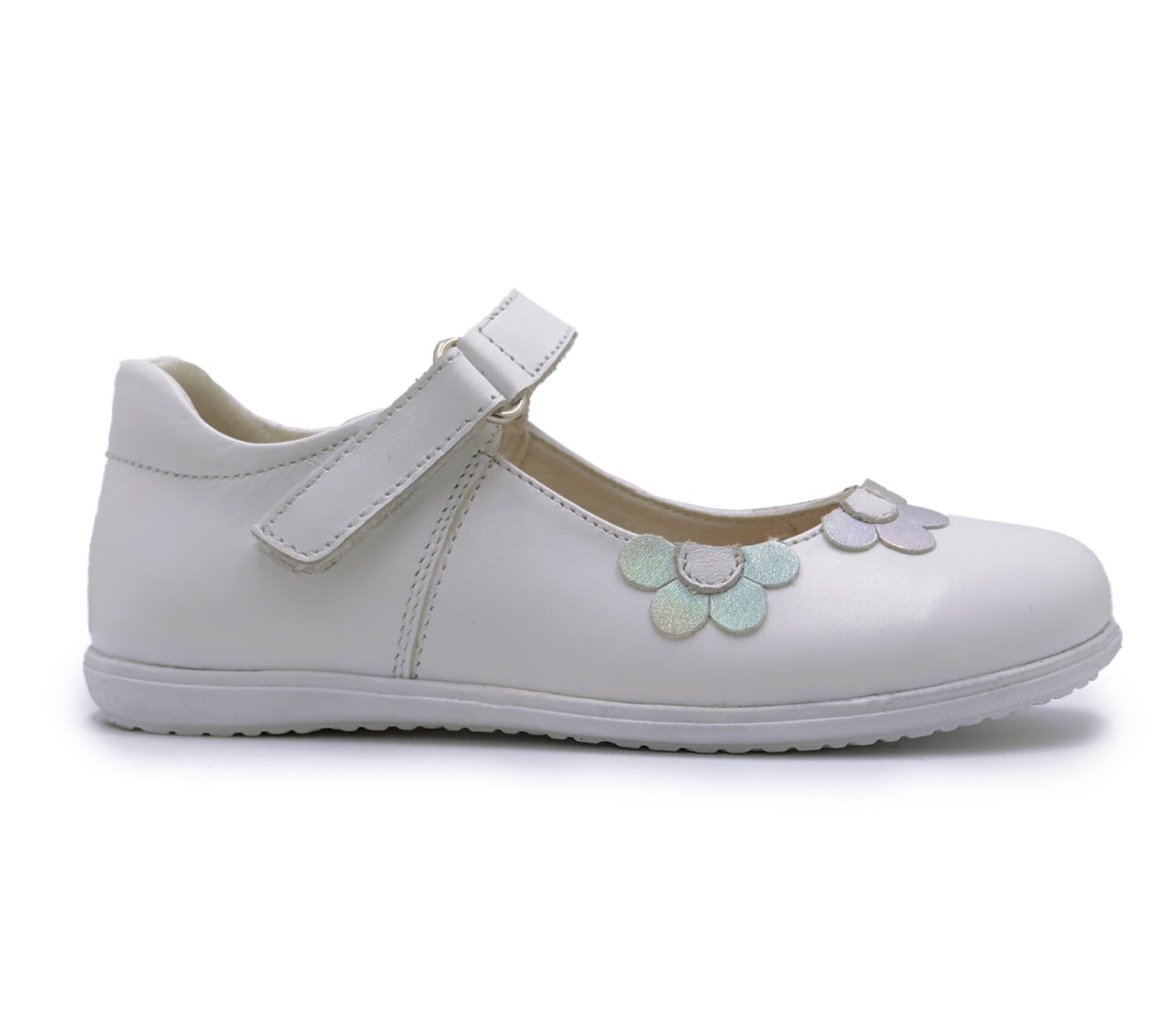 Ten Ten Girls’ White Floral Mary Jane Shoes