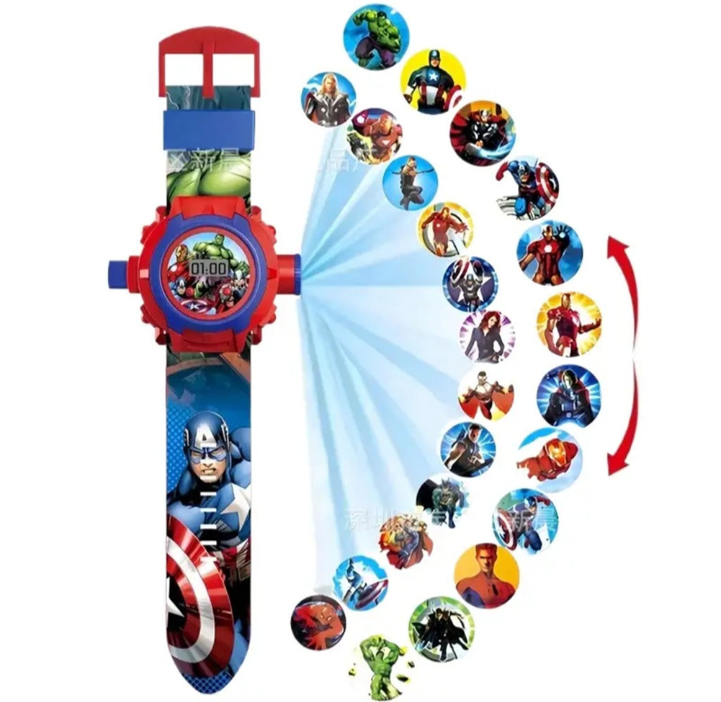 Watch with wall projector
